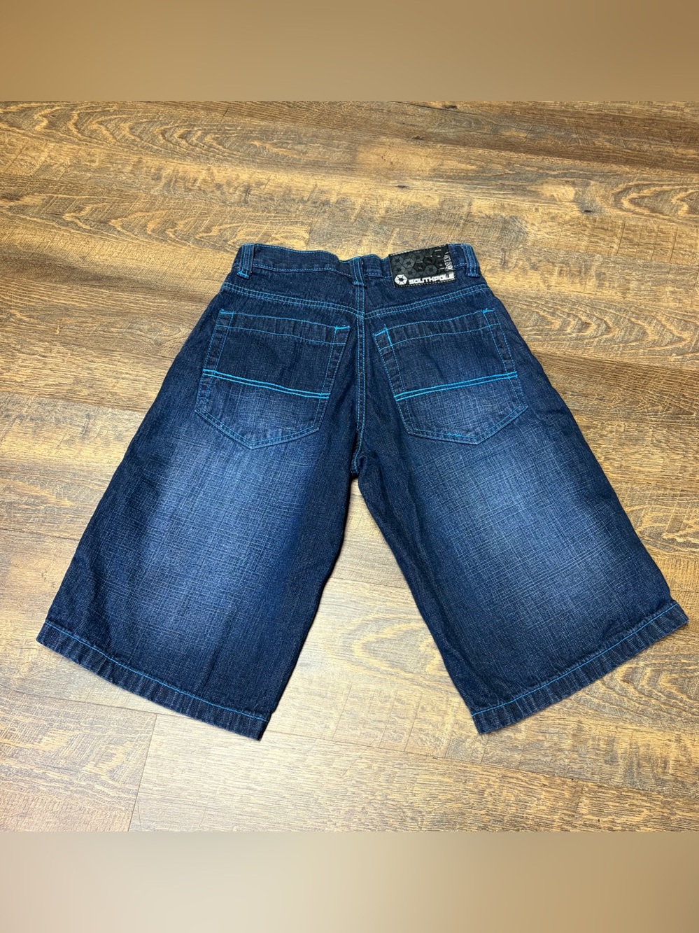Southpole Jean Shorts Mens 29x14 Blue Denim Baggy Relaxed Jorts Hip Hop Skater
